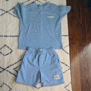 Blue kids Shorts Set